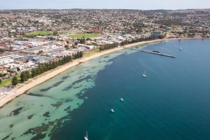 Port Lincoln - aerial view over the bay - luxury short breaks South Australia
