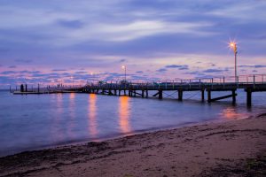 Port Lincoln - sunset at the wharf on the Eyre Peninsula - luxury short breaks South Australia
