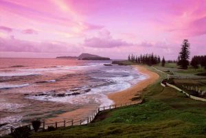 Norfolk Island - Cemetery Bay at sunset - luxury short breaks