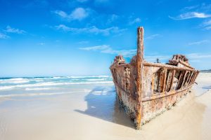 Fraser Island - The S.S Maheno famous shipwreck - Luxury short breaks Australia