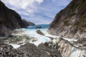 Franz Josef - Frozen glacier down mountain - Luxury solo tours